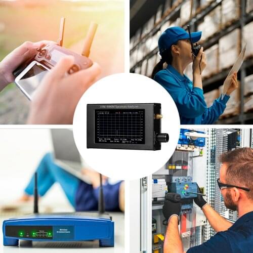 35-4400M USB Spectrum Analyzer Signal Tracking Source Handheld Digital Signal Frequency Analysis Handheld Frequency Analyzing