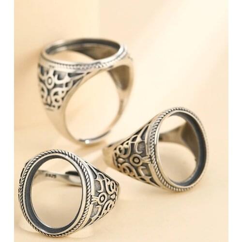 925 STERLING SILVER Semi Mount Bases Blanks base blank Pad rings ring Setting set diy jewelry A5620
