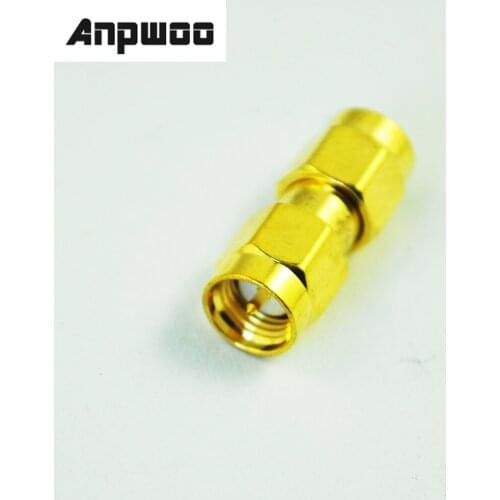 ANPWOO SMA Male to SMA Male Plug in series RF Coaxial Adapter Connector