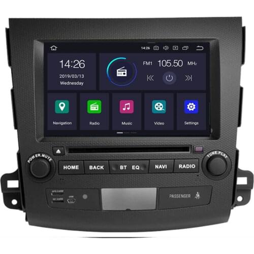 4G+64G Android 10 4G Car Radio Multimedia Player Navigation GPS For Mitsubishi Outlander xl 2 2005-2011 2din with DVD 4007