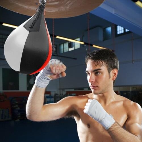 Boxing Speed Balls Leather Hanging Punching Bag Pear Boxing Bag Reflex Speed Balls Thai Boxing Bags for Fitness Equipments