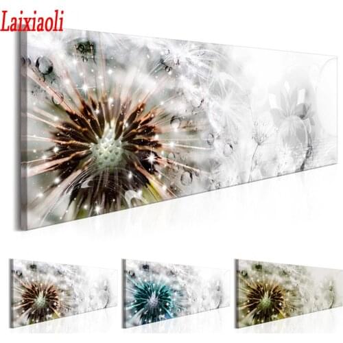 Large diamond painting Water Drop Dandelion Wall art Abstract painting mosaic rhinestone embroidery sale needlework decoration