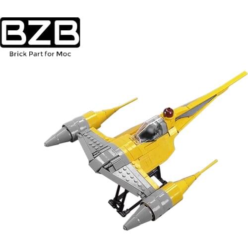 BZB MOC Space Series N-1 Technical Spaceship Star-fighter Building Block Model High-tech Brick Parts Kids DIY Toys Best Gifts