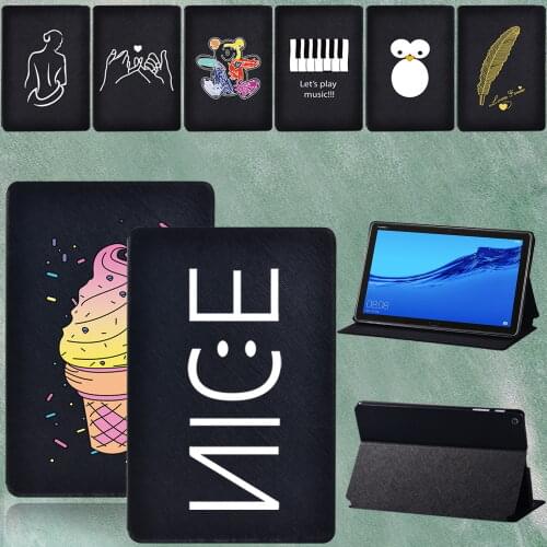 Tablet Case for Huawei MediaPad T3 8"/T3 10 9.6"/T5 10 10.1" Shockproof Ultra-thin Leather Tablet Cover Case+Stylus
