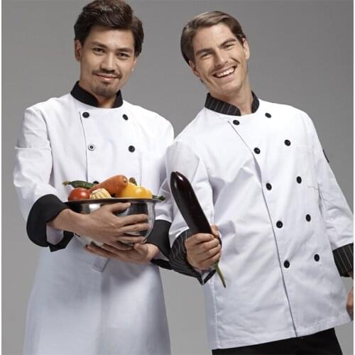 Colorful Baggy Clothing Fashion Spring Autumn Blue Chef Coats Brand High Quality Kitchen Cook Uniforms uk Free Shipping