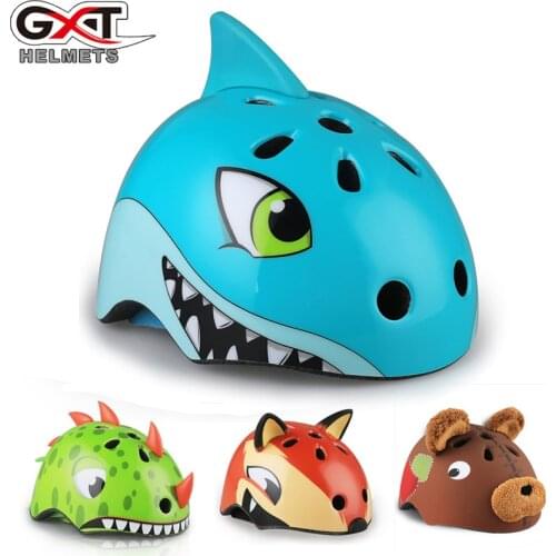 Sport Safety Skating Helmet for kids Bicycle Scooter Cute Dinosaur Whale Integrally molded ski helmets capacetes Children