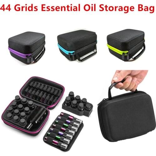 EVA Essential Oil Case 44 Bottles Perfume Oil Essential Oil Box Travel Portable Carrying torage Organizer Nail Polish Bag