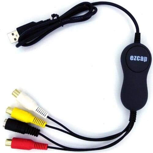 EzCAP159 USB2.0 Video Audio Capture converter for Win & MAC , convert analog video from DVD player, V8, Hi8, Camera to digital