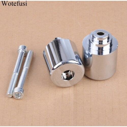 Wotefusi Chrome Black Handle Bar Ends Grip Cap For Honda CBR 954 RR VFR800 GL1800 2001-2013 02 03 04 05 06 07 08 [PA481-A482]