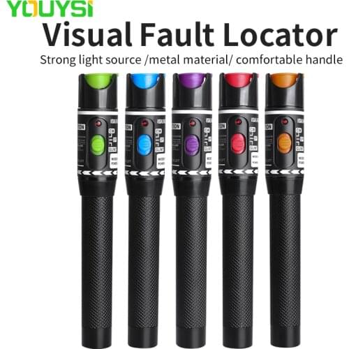 YOUYSI Laser 5MW/10MW/20MW/30MW/50MW Visual Fault Locator Fiber Optic Cable Tester 10-30Km Range VFL YYS-V20