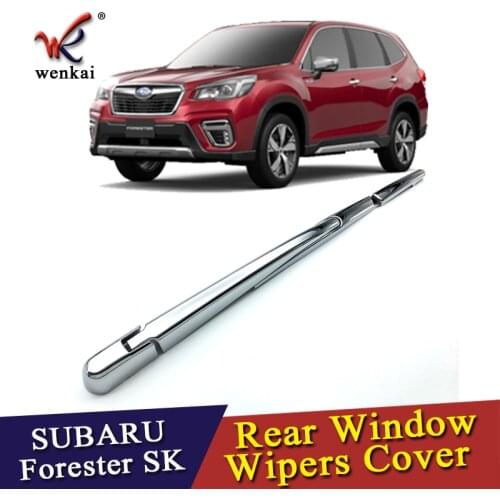 For Subaru Forester SK 2018 2019 Fifth Generation ABS Chrome Rear Window Wipers Cover Trims Car Tail Wiper Strip Accessories