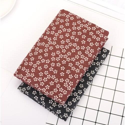 Linen Cotton Fabric Cloth For Patchwork Quilting Rural Flower Fabrics DIY Pillow Sofa Curtain Tablecloth Sewing Textile Material