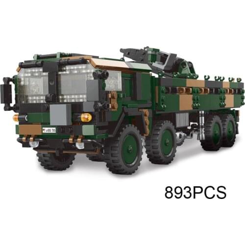 1:30 scale WW2 military crane truck MODEL batisbricks moc building block world war germany LKW KAT1 MIL GL 8X8 10T brick toys