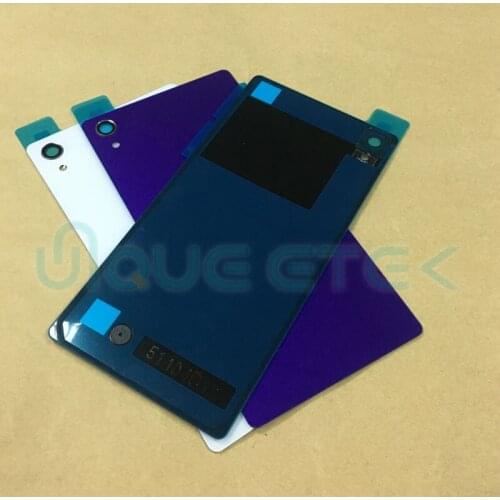 New For Sony Xperia Z2 D6502 D6503 Rear Battery Cover Back Glass Door Housing And Double Sticker Replacement parts