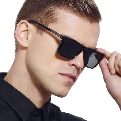New Mens Fashion Polarizing Sunglasses Aluminum Magnesium Craft Spring Leg