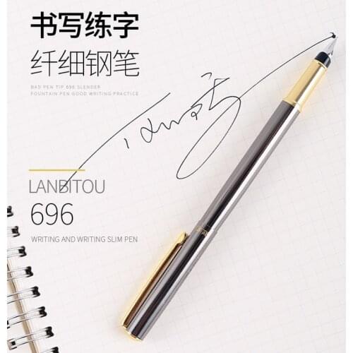 Lanbitou 696 Extra Fine 0.38mm Fountain Pen Draft Drawing Sign Financial Accountant Fine Fountain Pen