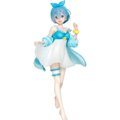 Re:life In A Different World From Zero Rem Pajamas Cute Sweet Cartoon Model 23Cm Anime Peripheral Toy Model Collectibles Doll