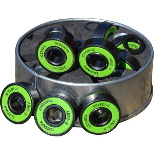 608 Skateboard Bearing with 4 Spacer&8 Washer Abec9 Bearing 608 for Double RockerSkating