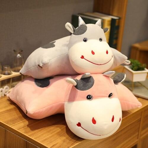 36/46cm Kawaii calf plush pillow cute doll soft and comfortable elastic Plush nap pillow children playmate girlfriend gift