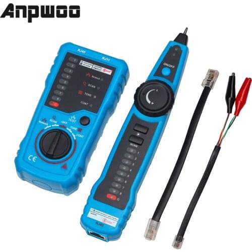 High Quality RJ11 RJ45 Cat5 Cat6 Telephone Wire Tracker Tracer Toner Ethernet LAN Network Cable Tester Detector Line Finder