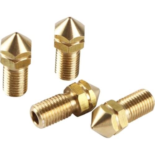 Ultimaker3 3DPrinter Replace Print Brass Nozzle 0.4mm For Ultimaker 3 Spare Parts 3.0mm Filament 4Pcs/set