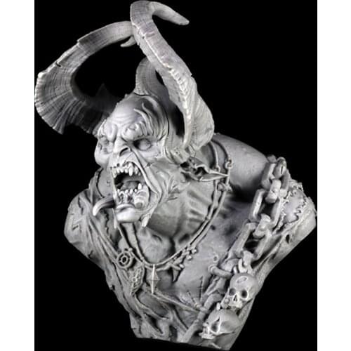 Unassambled 1/9 anicent warrior with feeler bust Resin figure miniature model kits Unpainted