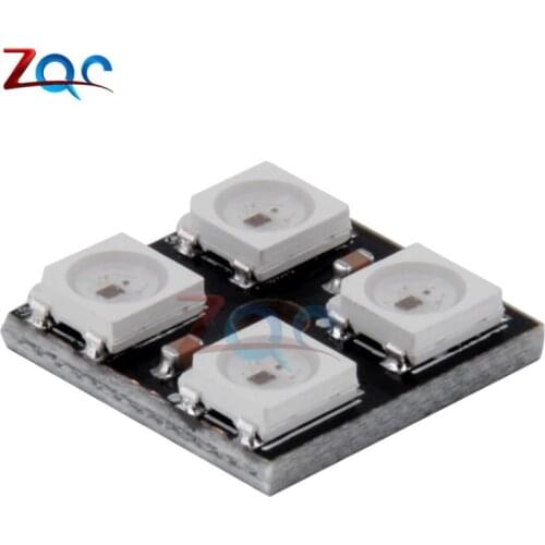 WS2812B 2*2 4 Bit Full Color 5050 RGB LED Lamp Panel Light module For Arduino