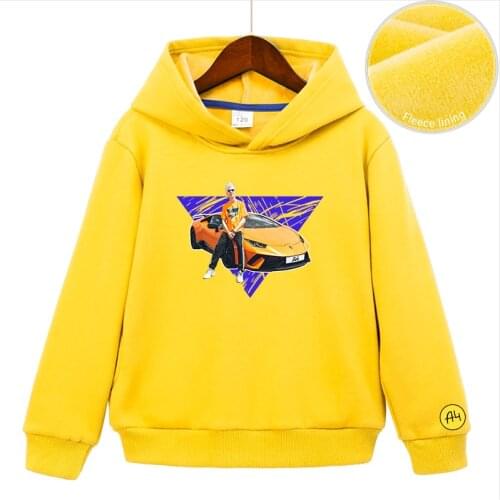 Winter Thick Childrens Hoodies а4 мерч Lamba Printing Child Hoodies Warm Sweaters For Boy Girl Winter Kids Baby Clothing