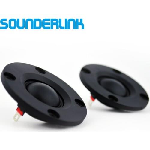 2 Piece/lot Sounderlink audiolabs 2 inch HiFi silk soft Dome speakers tweeter diaphragm driver unit 6 Ohm Diy
