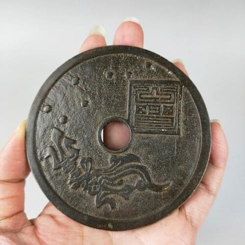 8 cm * / Collection of Chinese ancient copper Coin Statue