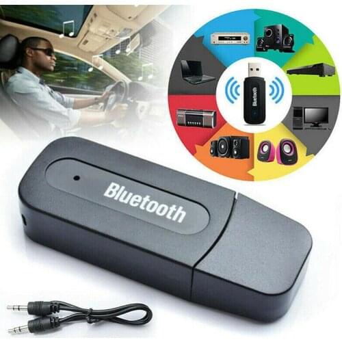 Wireless Bluetooth Car Music Receiver Adapter AUX USB Stereo Music Audio Receiver Bluetooth Transmitter For PC Computer Speaker
