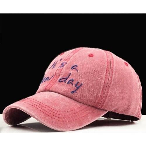 2019 Hot Retro Baseball Caps Hats For Men Casquette Brand Women Snapback Caps Washed Bone Men Hat Gorras Letter Cap