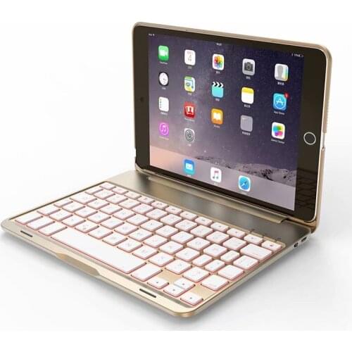 For IPad Mini 123 Case 7.9" Aluminium Alloy Bluetooth Wireless Keyboard Metal Tablet Protective Shell For Mini 4 5 Funda+pen