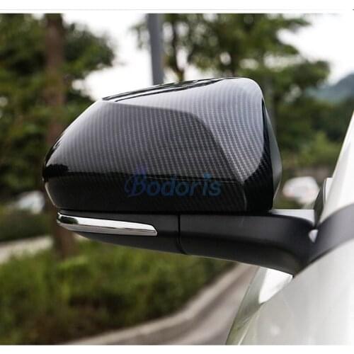 For Toyota C-HR CHR C HR 2016 2017 2018 Carbon Fiber Color Rearview Mirror Cover Side Wing Cap Shell Case Trims Accessories