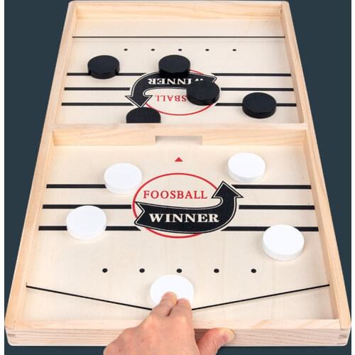 Boy Girl Double Vs. Wooden Bouncing Board Game Adult Toys Fun Children Parent-Child Interactive Board Line Up Party Puck