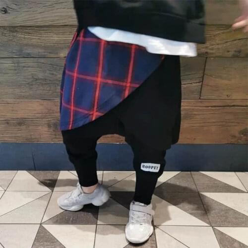 Boys' Harlem pants elastic loose version spring and autumn 2020 new baby Leggings childrens Harlem pants
