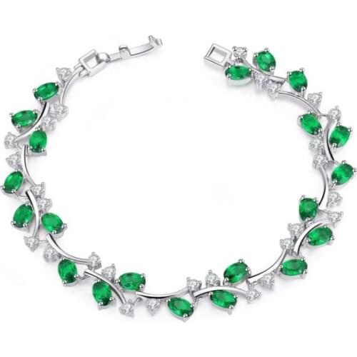 Elegant Fashion Hot Sale The High Quality Platinum Zircon Bracelet Girl Bracelet Jewelry Engagement Gift