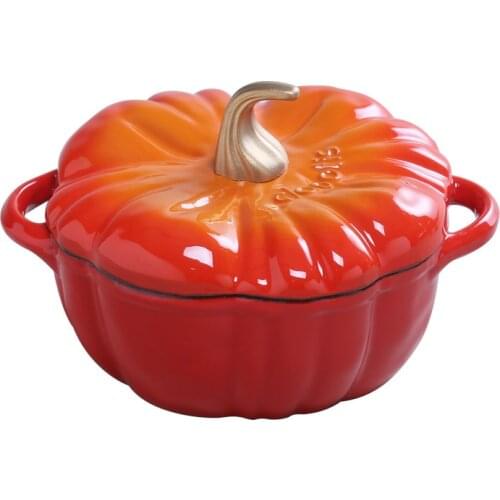 Pumpkin Pot Non-stick Fry Pan Thickening Enamel Cast Iron Enamel Tomato Soup Pot Induction Cooker Stew General