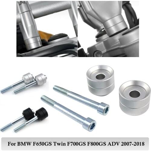 For BMW F650GS Twin F700GS F800GS Adventure 2007-2018 Motorcycle Handlebar Riser Kit Raised Handle Bar Moves Height up 20mm 7/8"