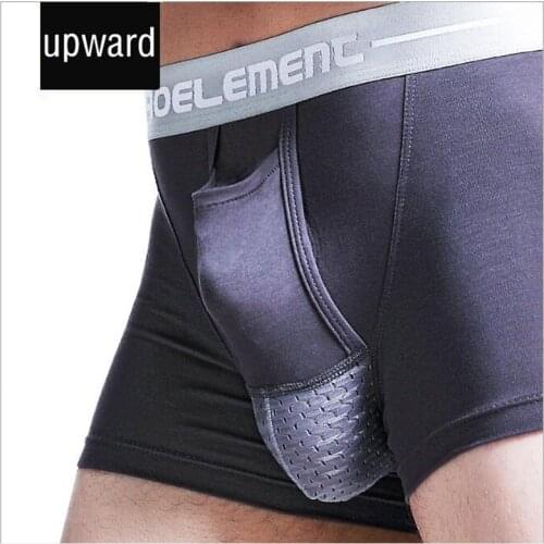 Mens underwear, scrotum support bag function, modal u convex separated boxers