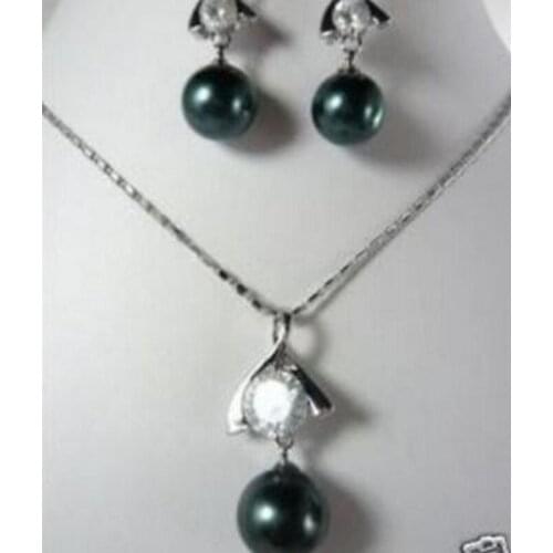 New hot Charming shell pearl Jewelry necklace/pendant earring sets