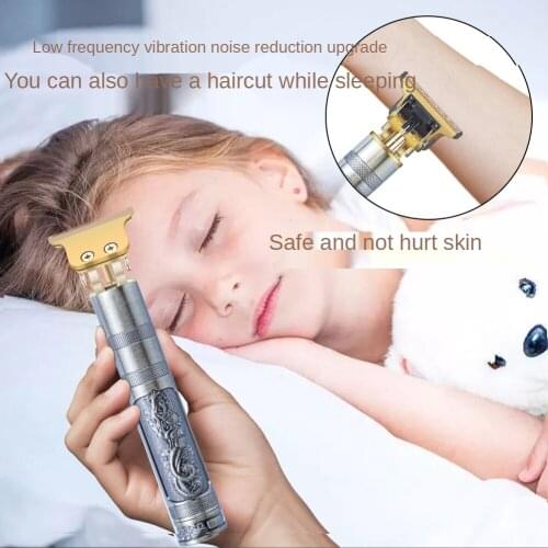 Retro Oil Head Buzzer Upgrade T9 Electric Pusher Sculpted Strange Haircuts Rechargeable Electric Pusher