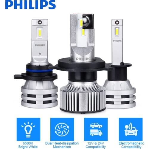 Philips Ultinon Essential H7 H1 H4 LED Car Headlight Bulbs 6500K 9005 HB3 HB4 9006 lamps H11 H8 H9 H16(JP) Auto Fog Light