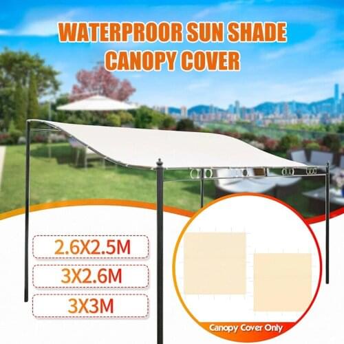 Rectangle Sun Shade Sail Portable Waterproof UV Protection Canvas Shelter for Garden Beach Camping TN88