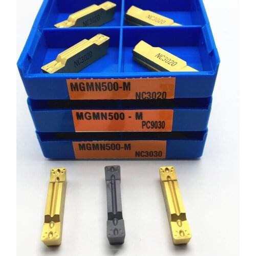 MGMN500 M NC3020 NC3030 PC9030 Grooving and Cutting Carbide Blade CNC Lathe Tool Grooving Blade MGMN 500