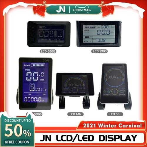 Ebike JN LCDGD01 LcdS900 Intelligent Colorful Display 24V 36V 48V Julet Waterproof For Electric Bicycle Hub Motor Conversion Kit
