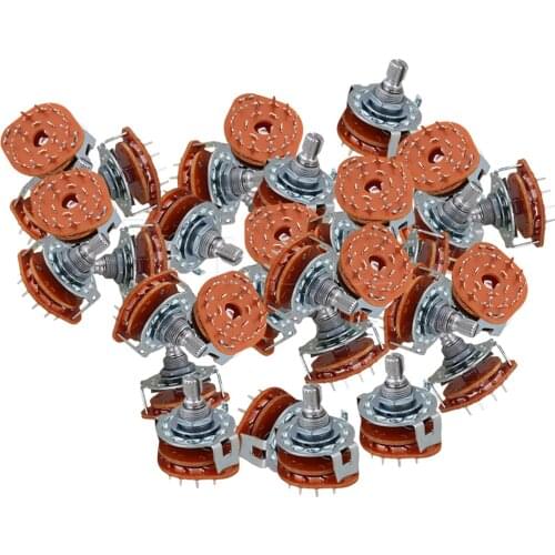 YIbuy 40pcs 6Way Guitar Amplifier Rotary Switch for Custom Wiring Guitar