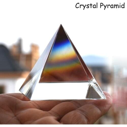 Rainbow Prism Optical Glass Crystal Pyramid Rectangular Pyramid Polyhedral Prism Optical Optical Prisms Rainbow Crystal Glass
