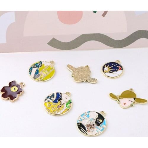 2pcs Vintage Baroque Pearl Zircon Statement Earrings Double Hanging Copper Plated Elegant pendant DIY Bracelet Jewelry Material