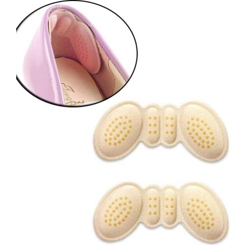 5pair High Heel Insoles Butterfly Adjust Size Heel Liner Grips Protector Sticker Heel Pad Foot Care Anti Keep Abreast Heel Pads